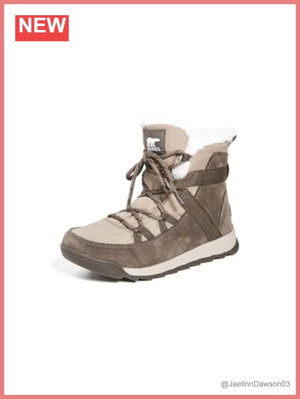 Waterproof Suede Winter Snow Boot Mid-Calf Faux Fur Lace-Up
